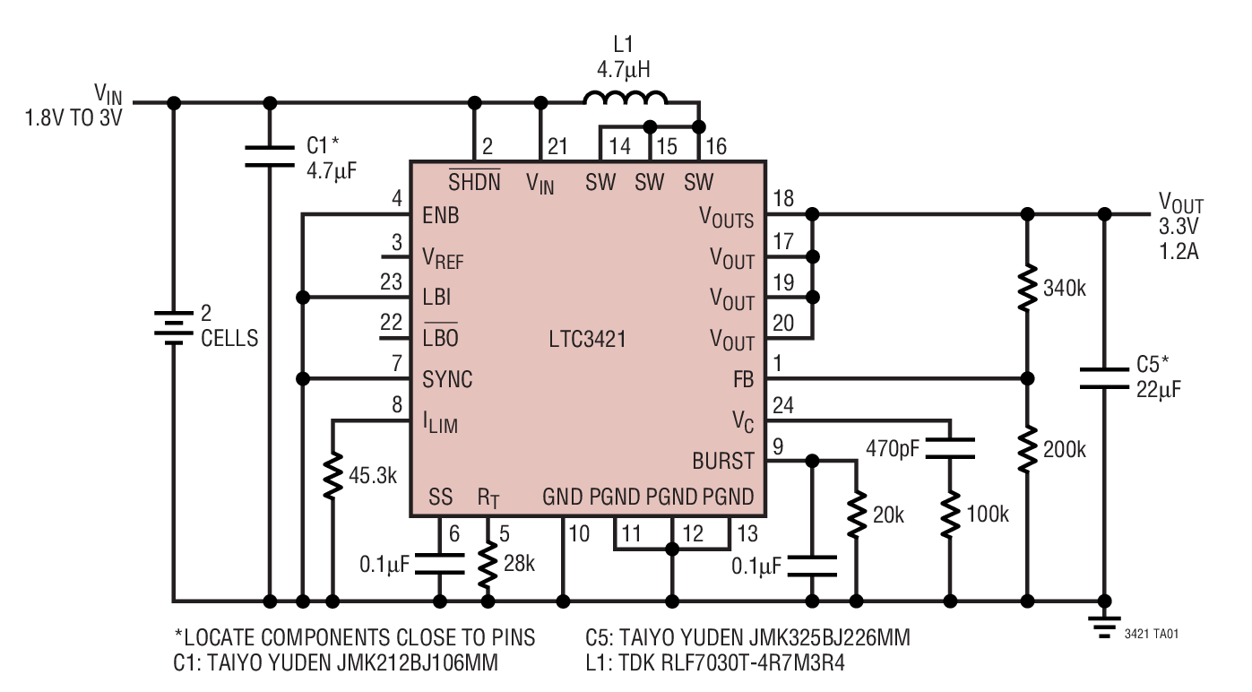 LTC3421Ӧͼ